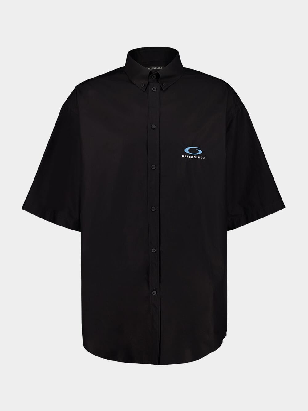 Black Logo-Embroidered Shirt