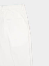 Boglioli White Cotton Straight Fit Trousers