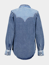 Alémais Blue Jesse Denim Appliqué Shirt