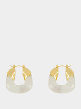 Lizzie Fortunato Organic Hoops in Aqua