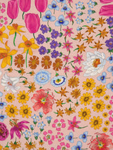 Gucci Pink Floral Printed Silk Wool Shawl