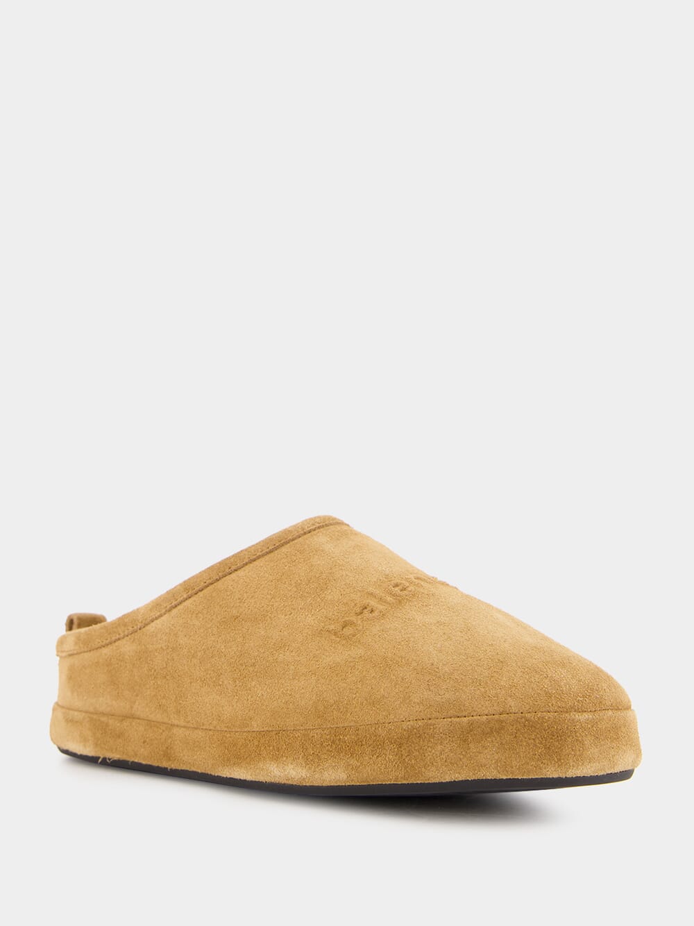 Brown Alaska Suede Shearling Slippers