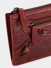 Balenciaga Berry Red Le City Long Coin and Card Holder