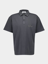 Stone Island Lead Grey Polo Shirt with Embroidery
