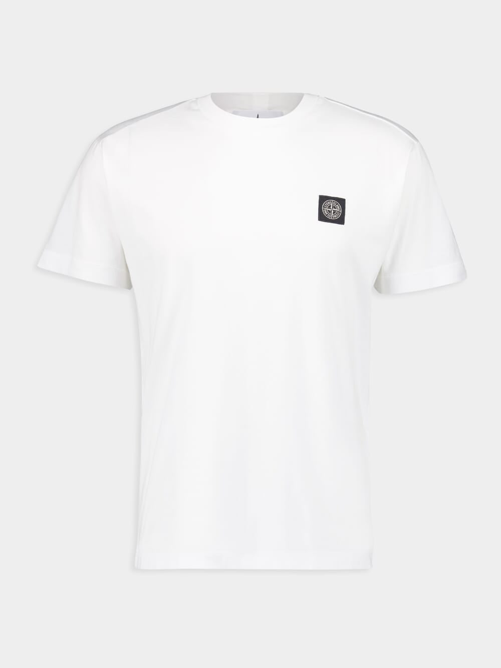 White Slim Fit Cotton T-Shirt