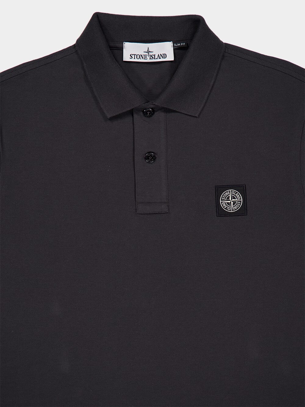 Dark Grey Slim Fit Polo Shirt