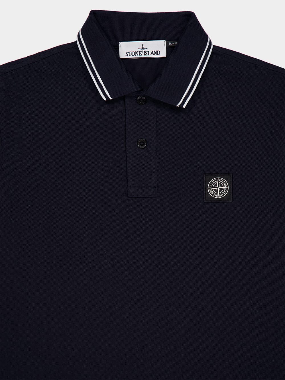 Navy Blue Slim Fit Short Sleeve Polo Shirt