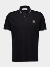 Stone Island Black Slim Fit Polo Shirt