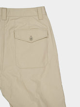Stone Island Cream Tapered Cotton Trousers