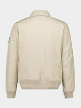 Stone Island Beige Logo Patch Zipped Jacket