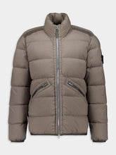Stone Island Walnut Brown Down Blouson with Anti-Drop