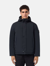 Stone Island Black Hooded Jacket with Anti-Drop