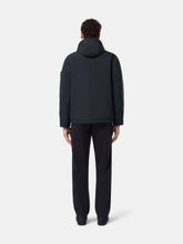 Stone Island Black Hooded Jacket with Anti-Drop