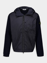 Stone Island Navy Blue Wind-Resistant Hooded Blouson