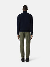 Stone Island Navy Blue Half Zip Sweater with Buttons