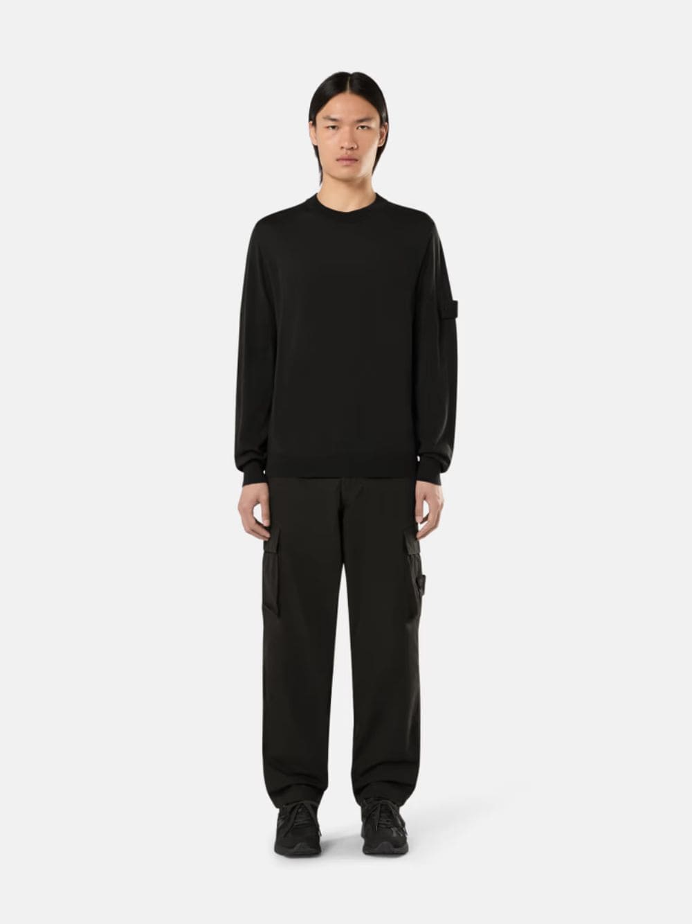 Black RWS Wool Crewneck Jumper