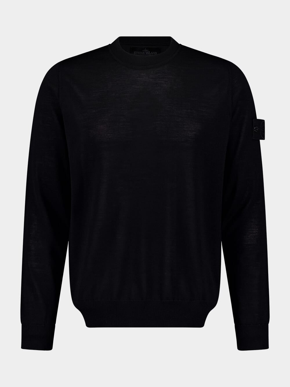 Black RWS Wool Crewneck Jumper