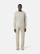 Stone Island Beige Crewneck Jumper with Ribbed Details