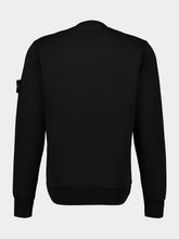 Stone Island Black Crewneck Cotton Sweatshirt