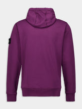 Stone Island Burgundy Hooded Sweatshirt with Pouch Pocket