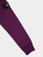 Stone Island Burgundy Hooded Sweatshirt with Pouch Pocket