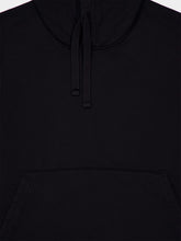 Stone Island Black Cotton Fleece Hooded Sweatshirt