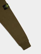 Stone Island Military Green Hooded Sweatshirt