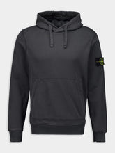 Stone Island Lead Grey Hooded Sweatshirt with Pouch Pocket