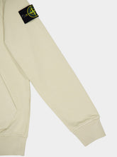 Stone Island Off White Hooded Sweatshirt with Pouch Pocket