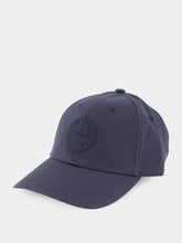 Stone Island Navy Blue 6-Panel Cap with Strap