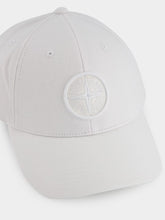 Stone Island White Compass-Embroidered Cap