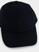 Stone Island Black Compass-Embroidered Cap