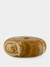 Zaconi Sora Cairn Onyx Medium Candle Holder in Forest Veil