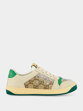 Gucci Green Screener Trainer with Crystals