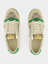 Gucci Green Screener Trainer with Crystals