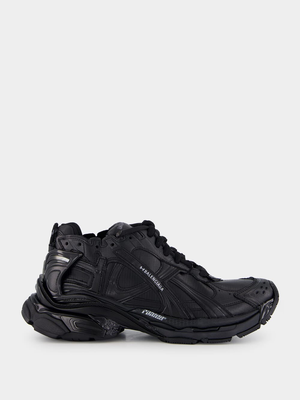 Black Ripstop Runner Sneakers