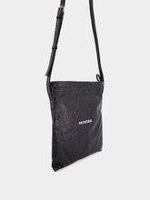Balenciaga Black Leather Crossbody Pouch Bag