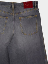Gucci Dark Grey Wide-Leg Denim Trousers