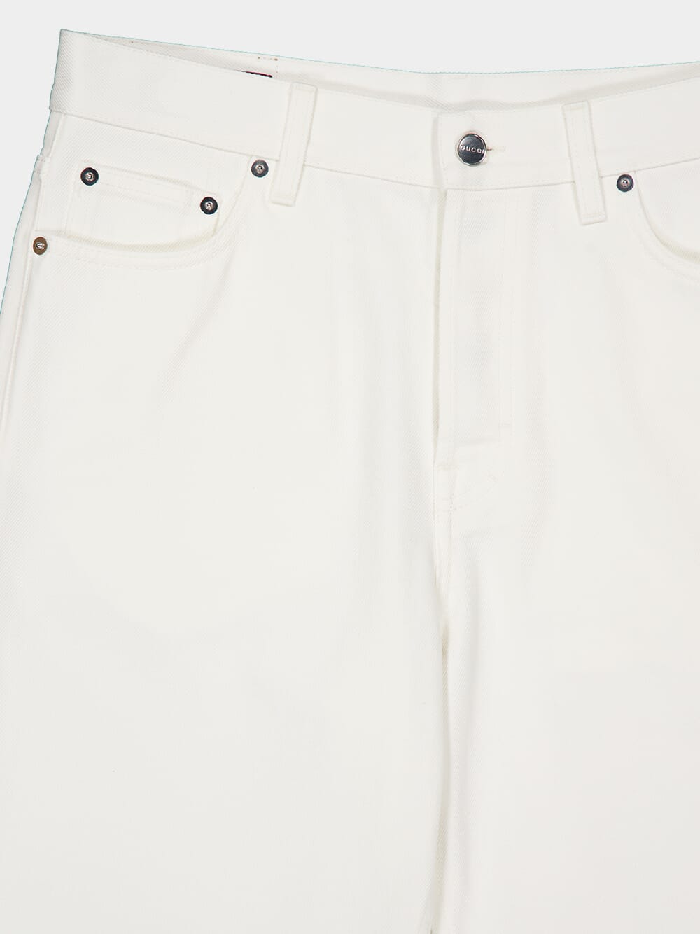 Gucci White Straight-Leg Denim Jeans | Fashion Clinic
