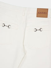 Gucci White Straight-Leg Denim Jeans