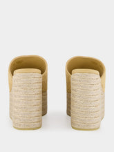 Gucci Beige GG Platform Espadrille with Horsebit