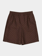 Gucci Brown GG Canvas Linen Blend Shorts