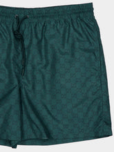 Gucci Glade Green GG Nylon Swim Shorts