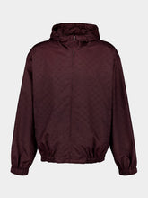 Gucci Dark Purple Lightweight GG Nylon Jacket