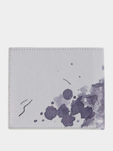 Balenciaga Light Grey Printed Leather Wallet