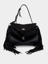 Balenciaga Black Rodeo Medium Handbag with Fringes