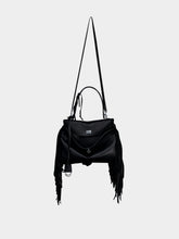 Balenciaga Black Rodeo Medium Handbag with Fringes