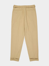 Saint Laurent Beige Slim-Fit Technical Cotton Pants