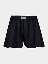 Balenciaga Black A-Line Wool Boxer Shorts