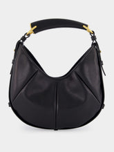 Saint Laurent Black Mombasa Small Leather Hobo Bag
